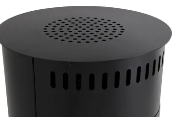 Corbo Frittstående Rund Etanolpeis 112x45x45 cm i glass og rustfritt stål - Svart - Interiør - Peis - Peis uten pipe - Biopeis