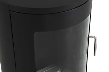 Corbo Frittstående Rund Etanolpeis 96x44x30 cm i Stål og glass - Svart - Interiør - Peis - Peis uten pipe - Biopeis