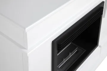 Helio Peis Bioetanol Frittstående MDF - Hvit/Svart/Rustfritt Stål - Interiør - Peis - Peis uten pipe - Biopeis