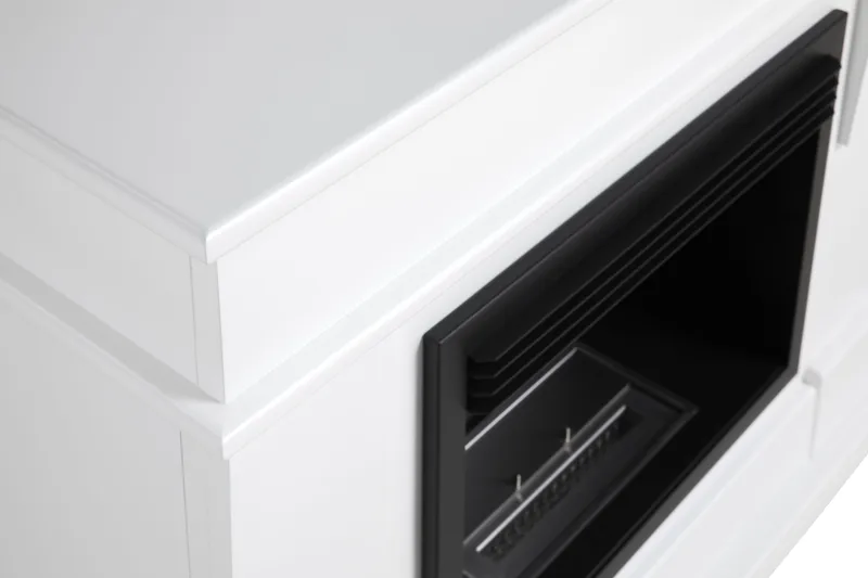 Helio Peis Bioetanol Frittstående MDF - Hvit/Svart/Rustfritt Stål - Interiør - Peis - Peis uten pipe - Biopeis