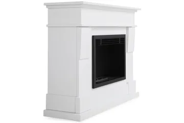 Helio Peis Bioetanol Frittstående MDF - Hvit/Svart/Rustfritt Stål - Interiør - Peis - Peis uten pipe - Biopeis