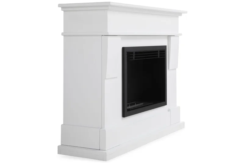 Helio Peis Bioetanol Frittstående MDF - Hvit/Svart/Rustfritt Stål - Interiør - Peis - Peis uten pipe - Biopeis