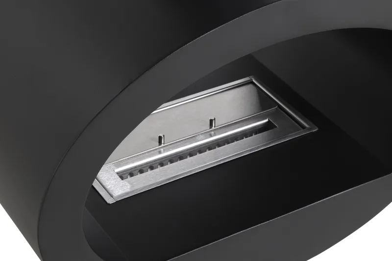 Mauro Vegghengt Etanolkamin 190x60x40 cm i Stål - Svart - Interiør - Peis - Peis uten pipe - Biopeis