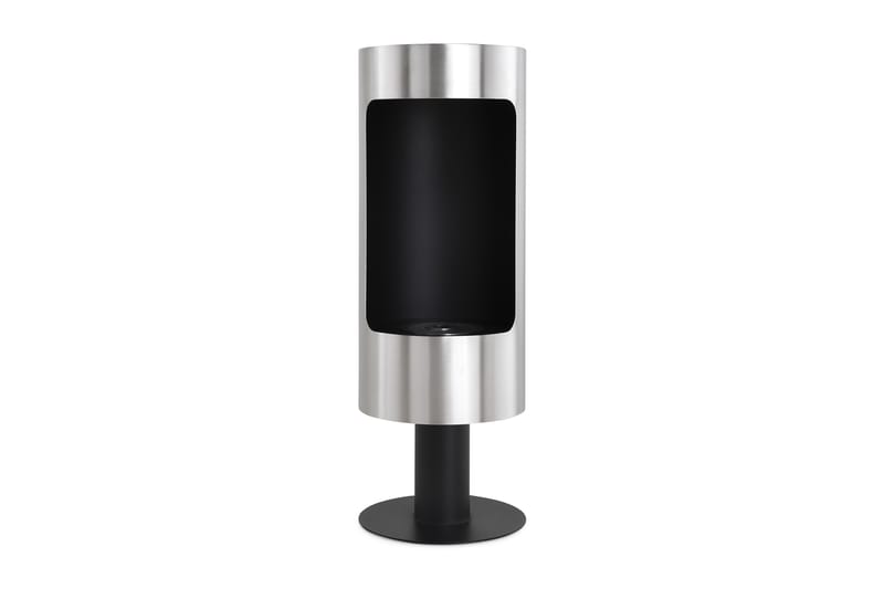 Plaza Frittstående Etanolpeis 84x30x30 cm i Rustfritt stål - Svart - Interiør - Peis - Peis uten pipe - Biopeis
