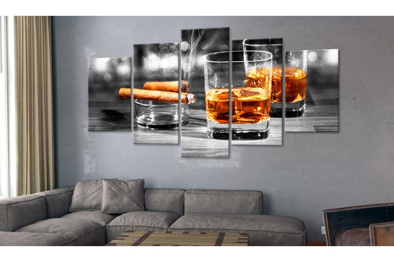 Bilde Cigars And Whiskey 100x50 - Artgeist sp. z o. o. - Lerretsbilder