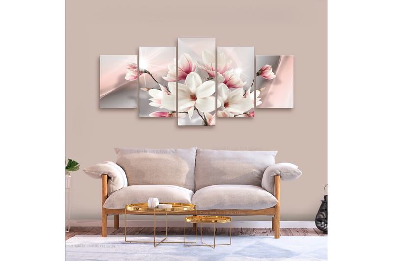 Bilde Magnolia i Bloom 5-Delt225x100 - Artgeist sp. z o. o. - Lerretsbilder