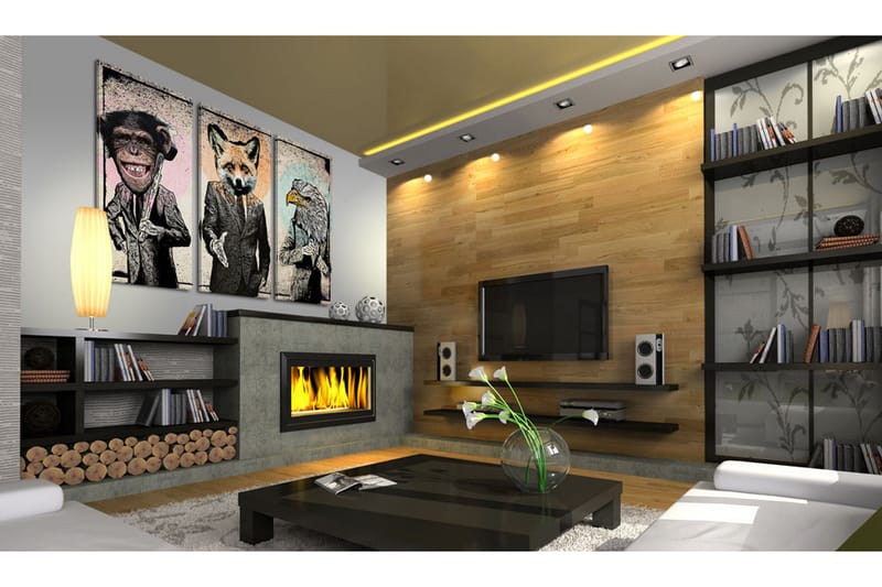 Bilde Monkey Business 120x80 - Artgeist sp. z o. o. - Lerretsbilder Bilde Monkey Business 120x80 - Artgeist sp. z o. o. - Lerretsbilder
