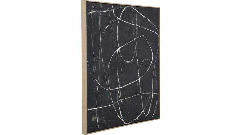 Bilde NFG Tay 100x100 cm 100x100 cm - hvit mot mørk bakgrunn - Interiør - Maleri & posters - Oljemaling