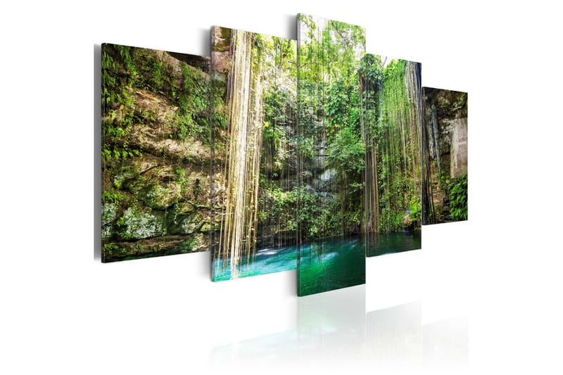Bilde Waterfall Of Trees 100x50 - Artgeist sp. z o. o. - Lerretsbilder