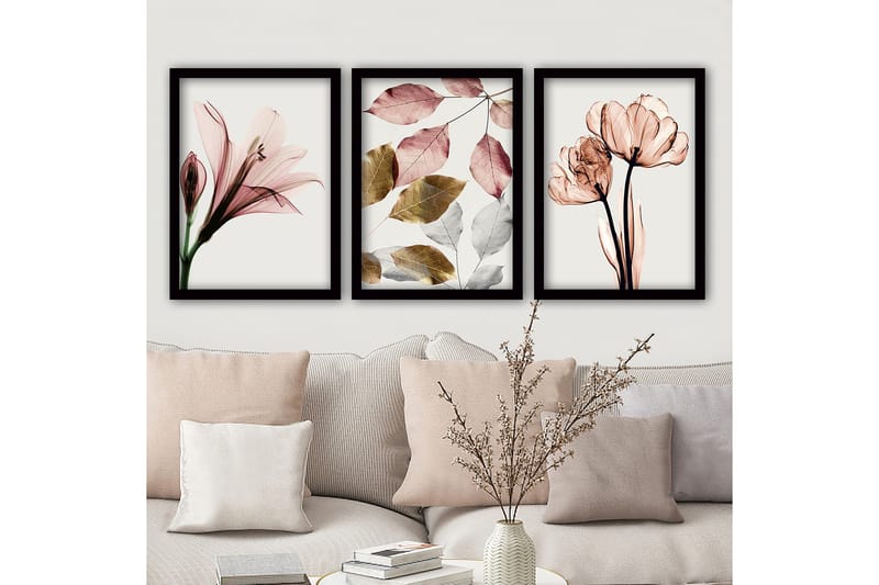 Decorative Framed Painting (3 Pieces) 35x45
