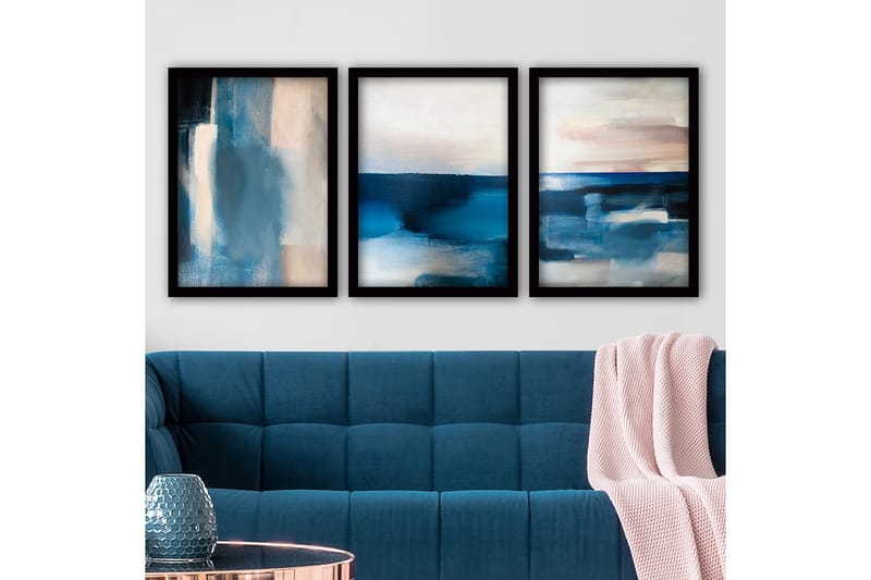 Decorative Framed Painting (3 Pieces) 35x45