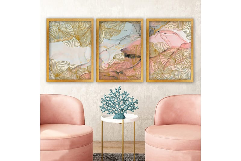 Decorative Framed Painting (3 Pieces) 35x45
