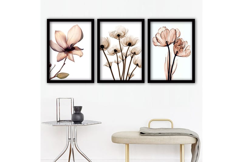 Decorative Framed Painting (3 Pieces) 35x45