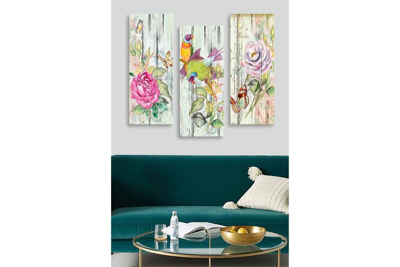 Decorative MDF Painting (3 Pieces) 20x50