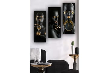 Decorative MDF Painting (3 Pieces) 20x50 - Interiør - Maleri & posters - Lerretsbilder