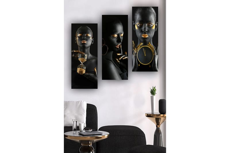 Decorative MDF Painting (3 Pieces) 20x50 - Interiør - Maleri & posters - Lerretsbilder