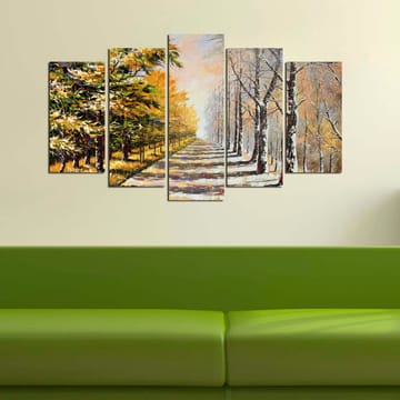 Decorative MDF Painting (5 Pieces) 20x60 - Interiør - Maleri & posters - Lerretsbilder