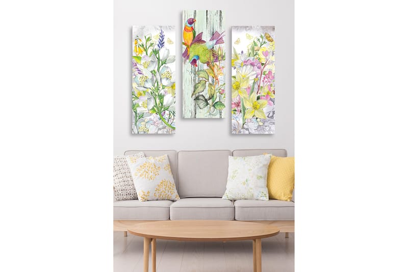Decorative MDF Painting (3 Pieces) 20x50