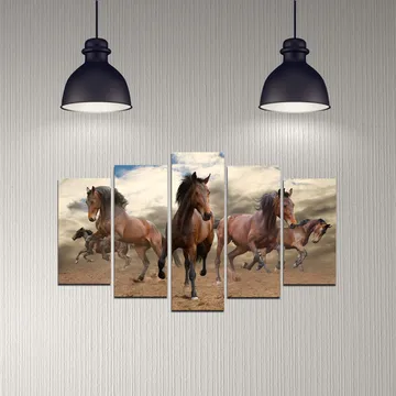 Decorative MDF Painting (5 Pieces) 20x60 - Interiør - Maleri & posters - Lerretsbilder