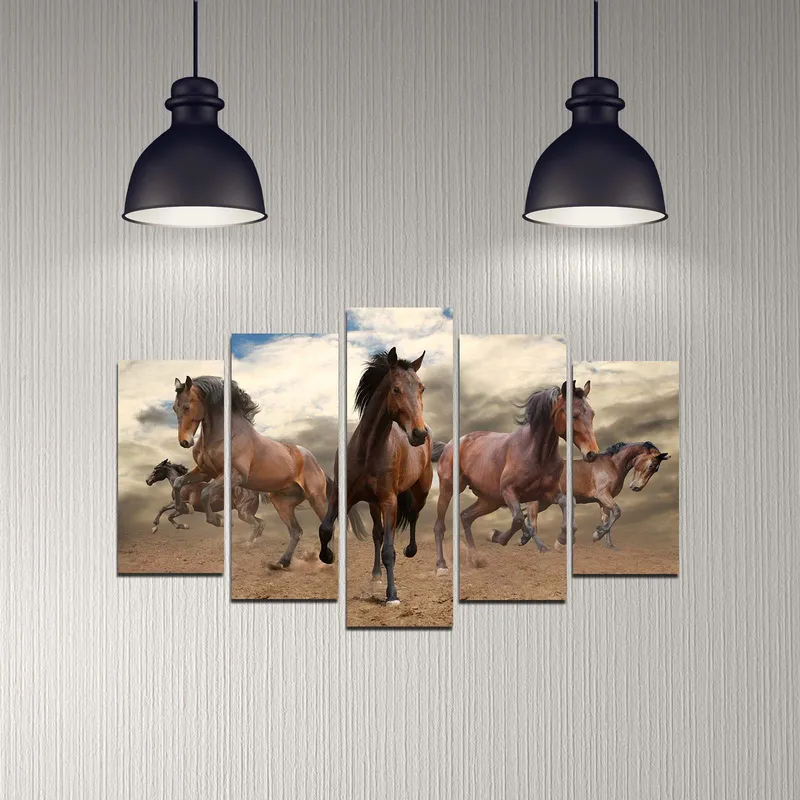 Decorative MDF Painting (5 Pieces) 20x60 - Interiør - Maleri & posters - Lerretsbilder