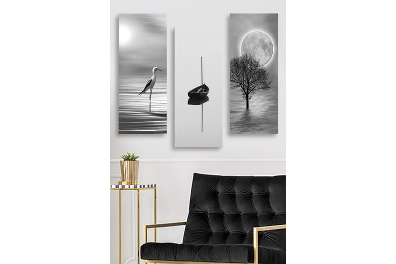 Decorative MDF Painting (3 Pieces) 20x50