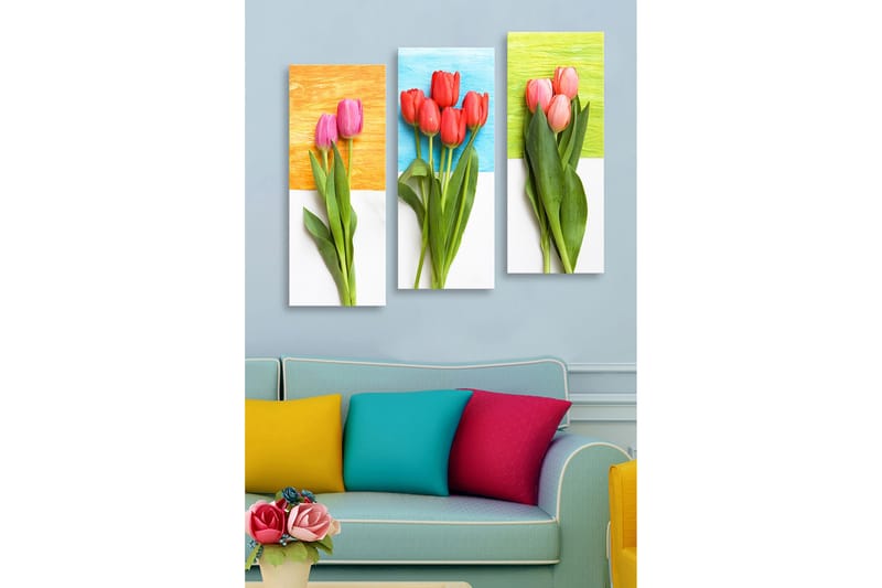 Decorative MDF Painting (3 Pieces) 20x50