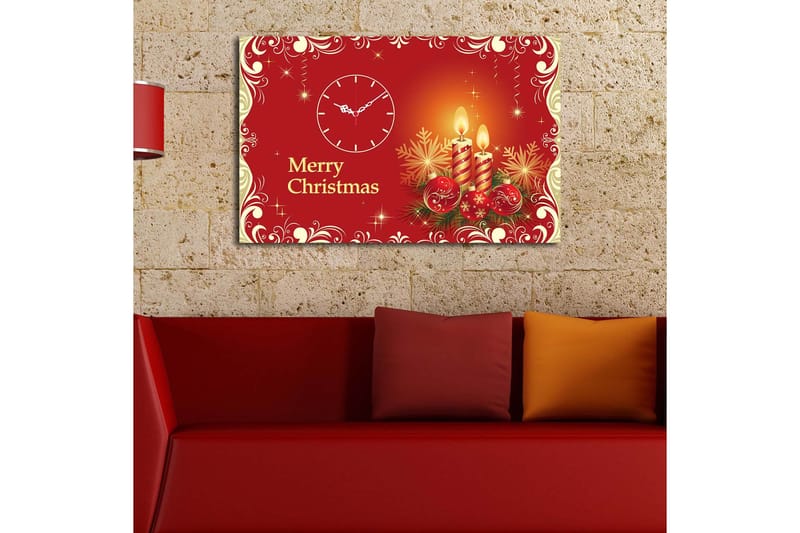 Dekorativ veggklokke i lerret 45x70 - Interiør - Maleri & posters - Lerretsbilder