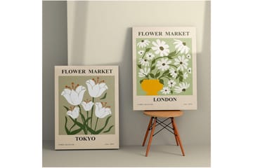 Dekorativt lerretsmaleri (2 stykker) Caldra Flerfarget Ostwerwal - Multifarget - Interiør - Maleri & posters - Lerretsbilder