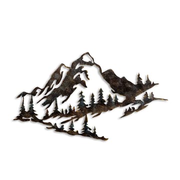 Dekorativt metallveggtilbehør Wallxpert Mountain (70 x 40 cm) - Interiør - Maleri & posters - Posters