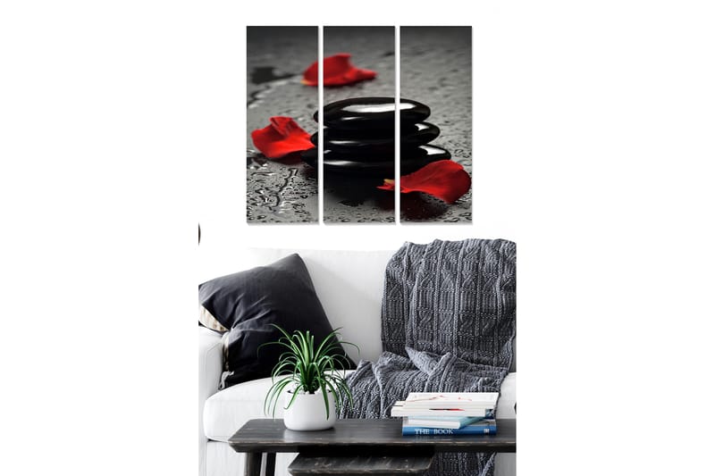 Bilde 3-pk Flerfarget - 22x05 cm - Interiør - Maleri & posters - Lerretsbilder