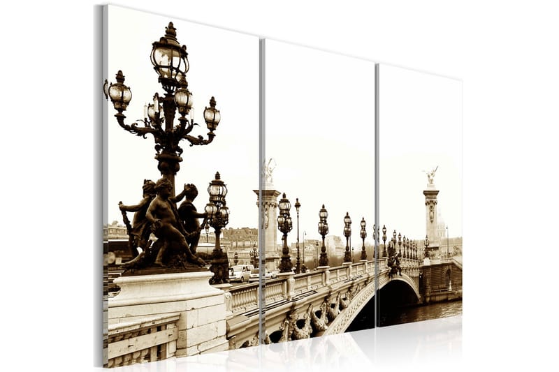 Bilde A Romantic Walk In Paris 60x40 - Artgeist sp. z o. o. - Lerretsbilder