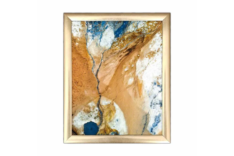 Bilde Abstract med Ramme Flerfarget, 22,3x52,8 cm