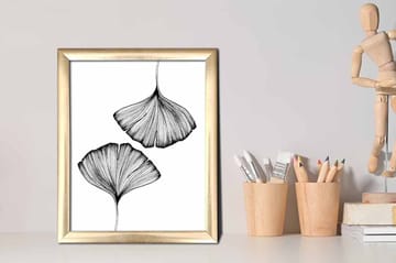 Bilde Abstract med Ramme Flerfarget - 22,3x52,8 cm - Interiør - Maleri & posters - Lerretsbilder