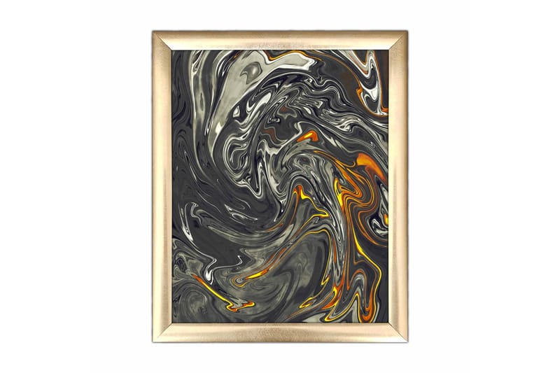 Bilde Abstract med Ramme Flerfarget - 22,3x52,8 cm - Interiør - Maleri & posters - Lerretsbilder