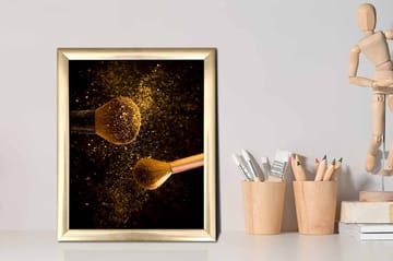 Bilde Abstract med Ramme Flerfarget - 22,3x52,8 cm - Interiør - Maleri & posters - Lerretsbilder