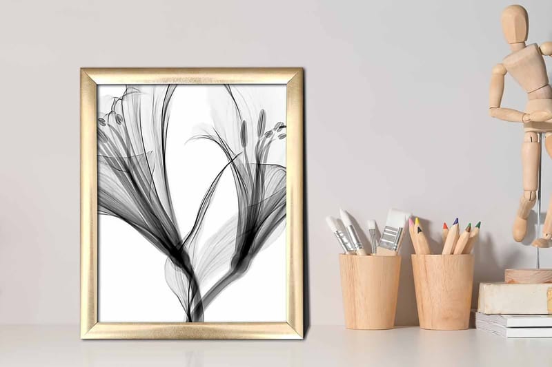 Bilde Abstract med Ramme Flerfarget - 22,3x52,8 cm - Interiør - Maleri & posters - Lerretsbilder