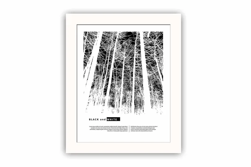 Bilde Abstract med Ramme Flerfarget, 22,3x52,8 cm