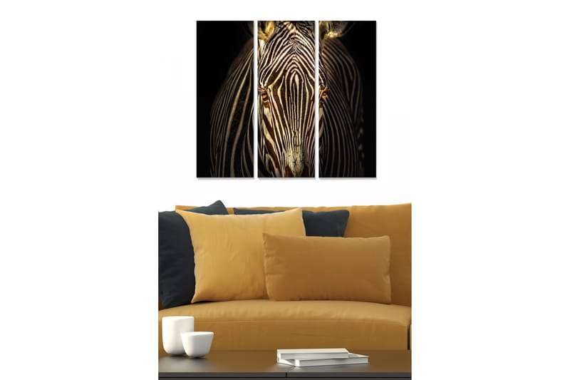 Bilde Animal 3-pk Flerfarget - 22x05 cm - Interiør - Maleri & posters - Lerretsbilder
