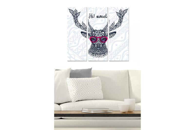 Bilde Animal 3-pk Flerfarget, 22x05 cm