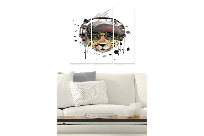 Bilde Animal 3-pk Flerfarget, 22x05 cm