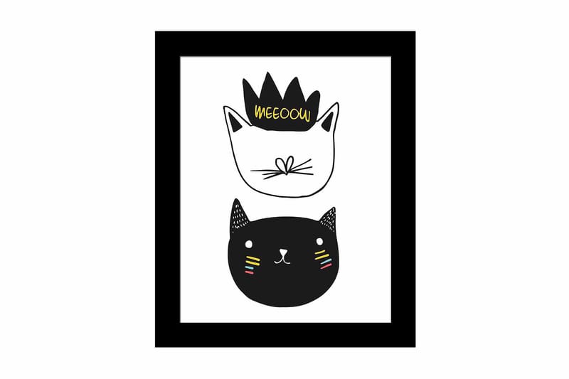 Bilde Animal med Ramme Flerfarget - 22,3x52,8 cm - Interiør - Maleri & posters - Lerretsbilder