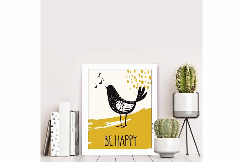 Bilde Animal med Ramme Flerfarget - 22,3x52,8 cm - Interiør - Maleri & posters - Lerretsbilder