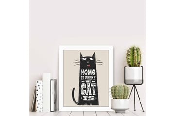 Bilde Animal med Ramme Flerfarget - 22,3x52,8 cm - Interiør - Maleri & posters - Lerretsbilder