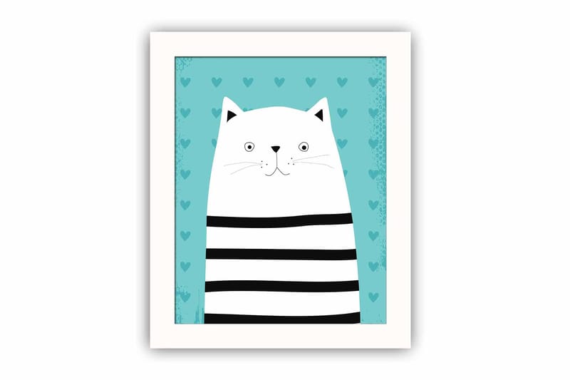 Bilde Animal med Ramme Flerfarget - 22,3x52,8 cm - Interiør - Maleri & posters - Lerretsbilder