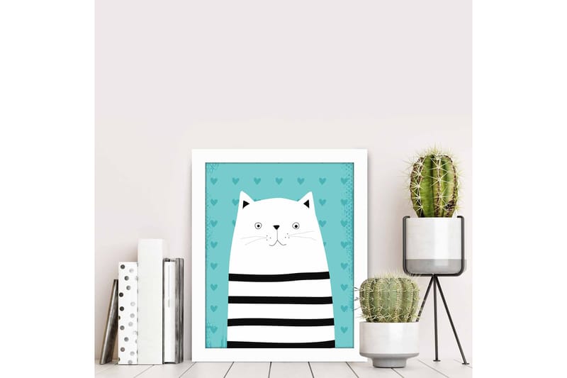 Bilde Animal med Ramme Flerfarget - 22,3x52,8 cm - Interiør - Maleri & posters - Lerretsbilder