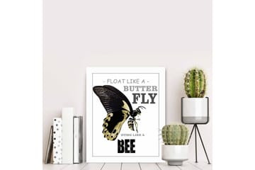 Bilde Animal med Ramme Flerfarget - 22,3x52,8 cm - Interiør - Maleri & posters - Lerretsbilder