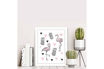 Bilde Animal med Ramme Flerfarget - 22,3x52,8 cm - Interiør - Maleri & posters - Lerretsbilder