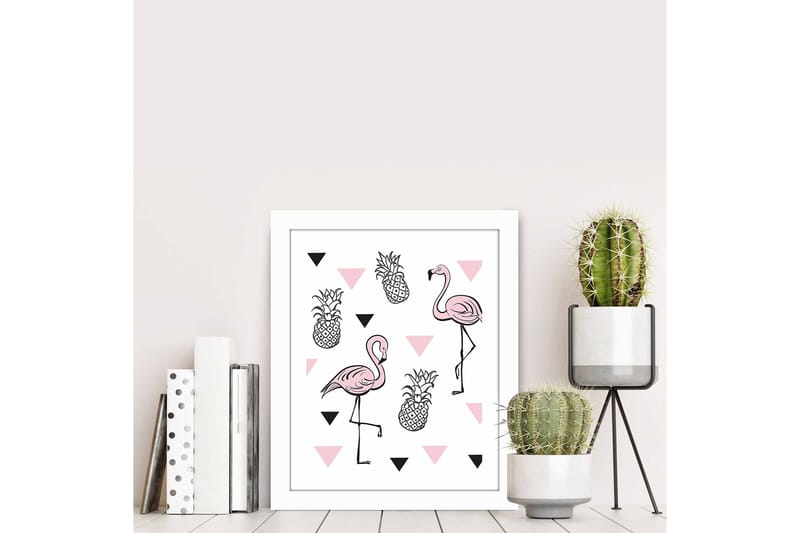 Bilde Animal med Ramme Flerfarget - 22,3x52,8 cm - Interiør - Maleri & posters - Lerretsbilder