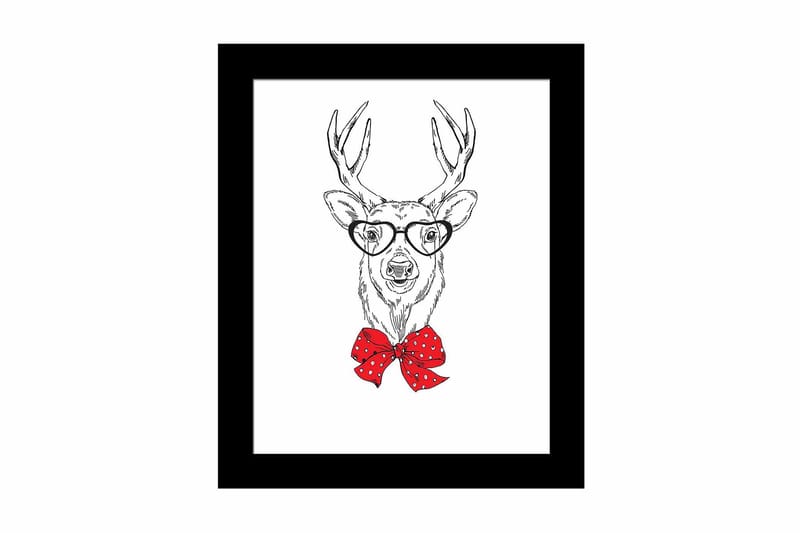 Bilde Animal med Ramme Flerfarget - 22,3x52,8 cm - Interiør - Maleri & posters - Lerretsbilder