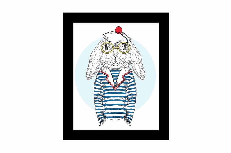 Bilde Animal med Ramme Flerfarget - 22,3x52,8 cm - Interiør - Maleri & posters - Lerretsbilder